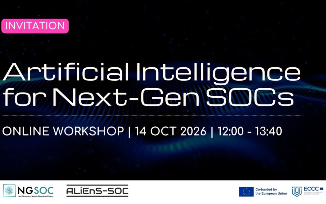 Artificial Intelligence for Next-Gen SOCs: Join Our Upcoming Online Workshop