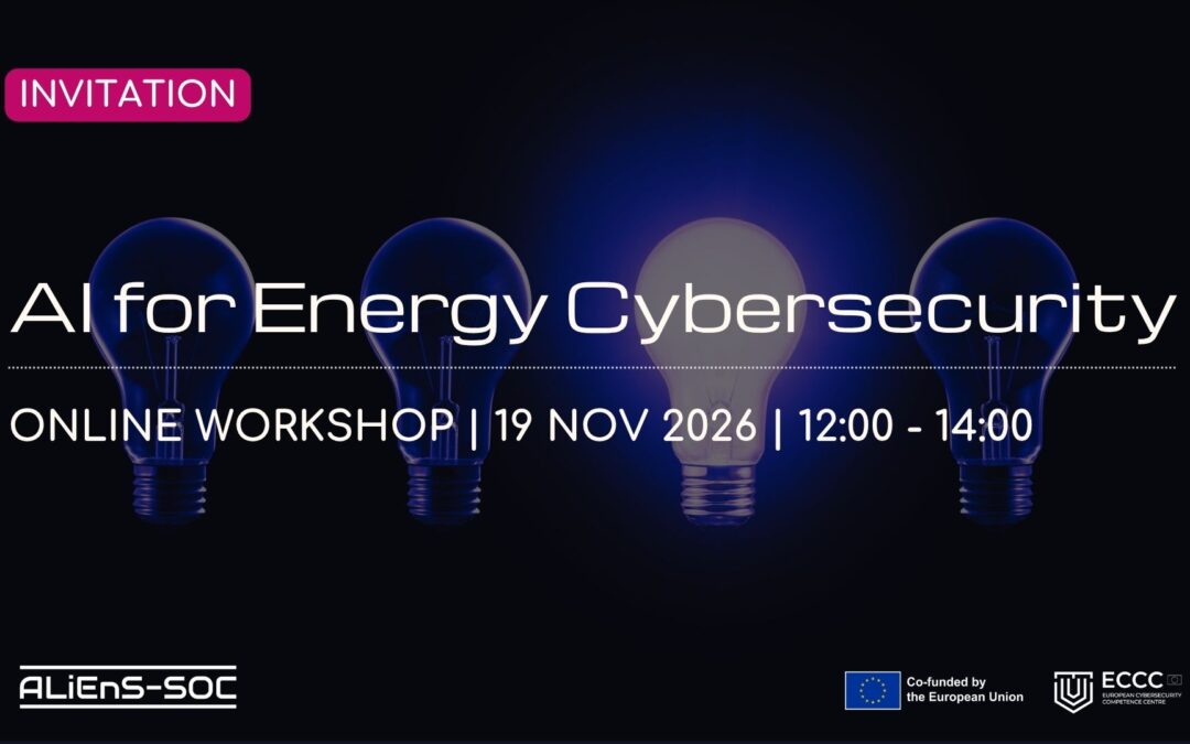 Join the Third ALiEnS-SOC Online Workshop “AI for Energy Cybersecurity” on 19 November 2026